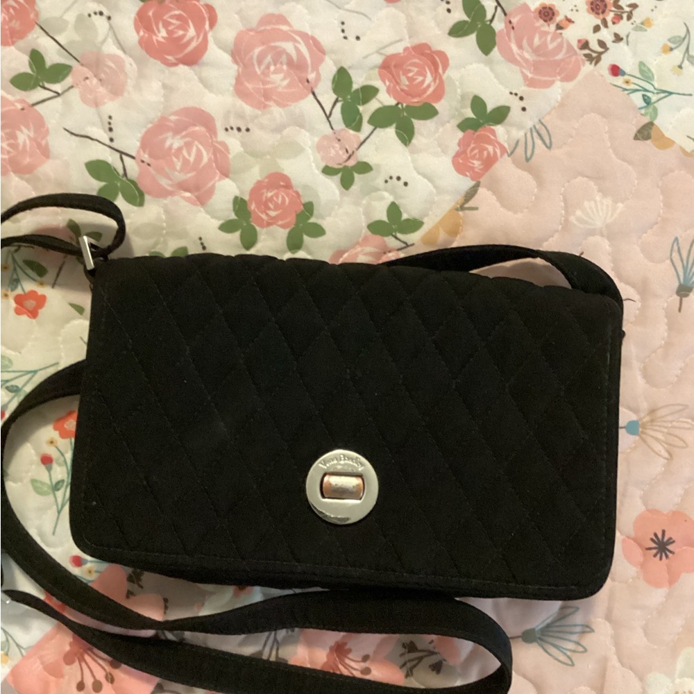Vera Bradley Black Quilted Crossbody Bag